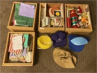 Lot of craft items, ribbons, etc...