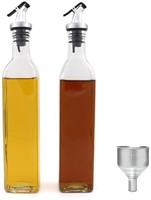 Olive Oil Dispenser Bottles - 500ml/17Oz Glass