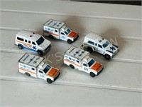 collection of Majorette ambulances circ 1970's