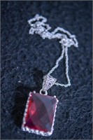 46ct ruby necklace
