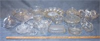 LOT - VINTAGE EARLY AMERICAN PRESSED GLASS