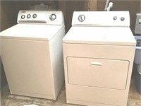 WHIRPOOL TOP LOAD WASHER & DRYER