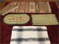 lot of rugs shown