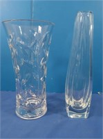 2 Crystal Vases