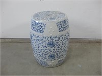 Blue & White Porcelain Garden Seat See Info
