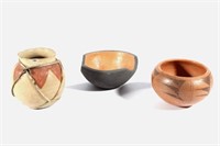 Acoma Pueblo Pottery Polychrome & Turtle Bowls