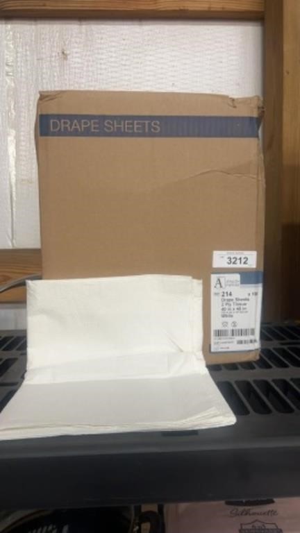 Box of drape sheets