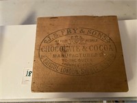 Vintage Wood Advertising Box