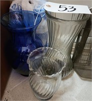 (3) Florist Vases