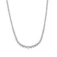 14K WHITE GOLD 20.00CT DIAMOND NECKLACE