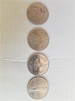 lot of 4 Calgary Stampede Dollars