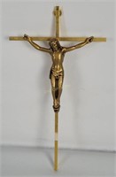 Vintage Brass Wall Crucifix