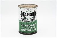 DIAMOND OUTBOARD MOTOR OIL U.S. QT CAN
