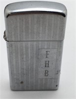 Zippo Lighter, Initials F. H. B.