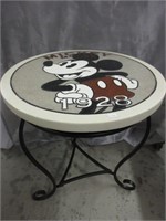 Mickey Mouse Accent Table - Inlay Faux Stone 20x24