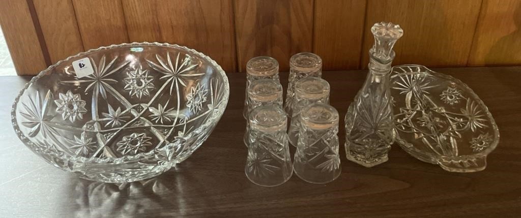 9 PC. E.A.P.C. GLASSWARE BY ANCHOR HOCKING