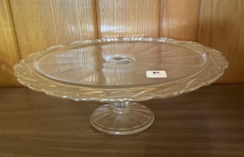 DEPRESSION GLASS CAKE STAND