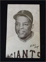 Wille Mays 1947-66 Exhibit baseball card