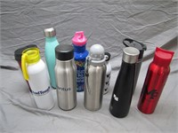 Lot Of Assorted Stainless Steel Water Bottles
