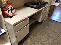 Gray laminate desk