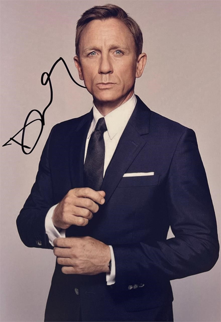 Autograph COA 007 Daniel Craig Photo