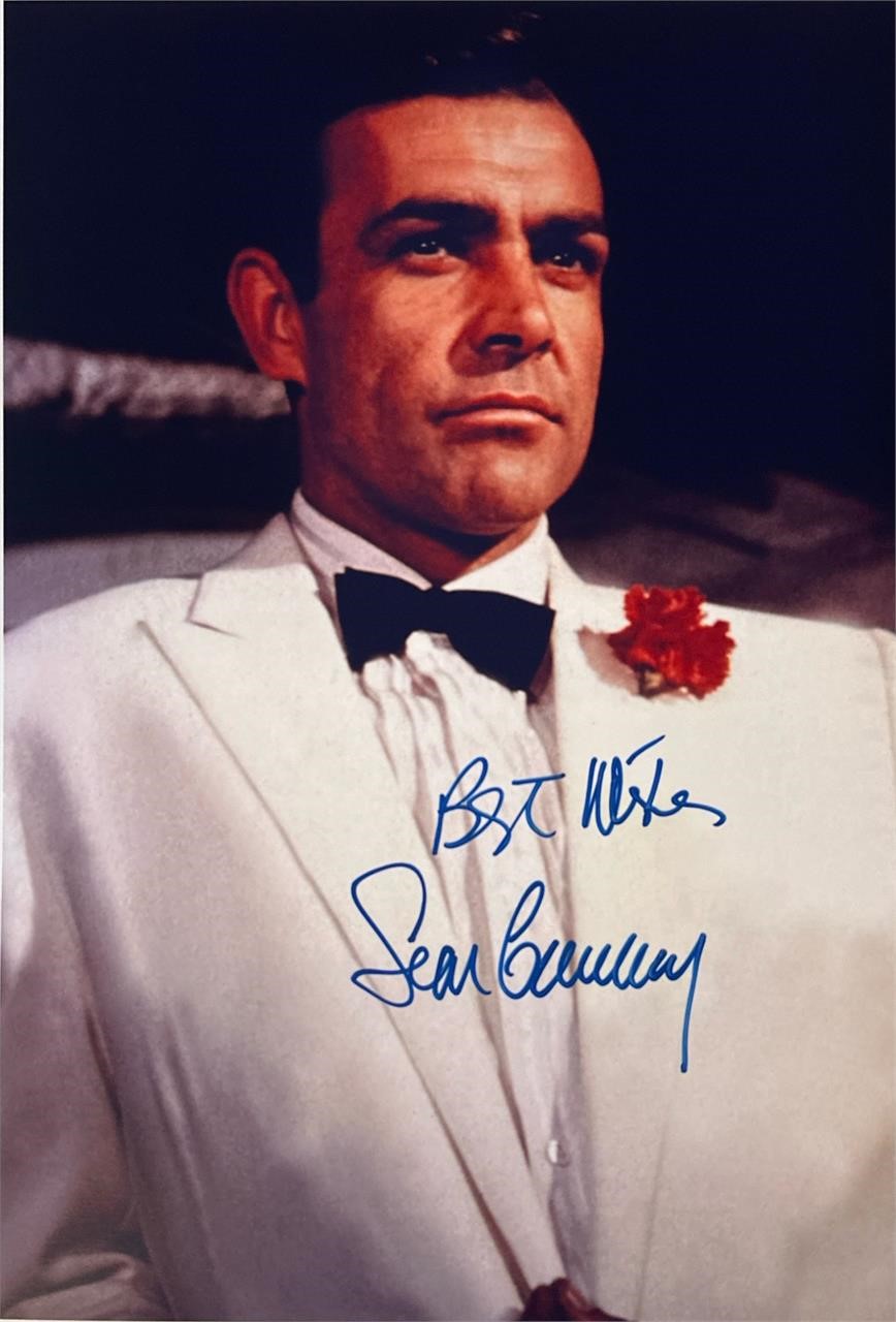 Autograph COA 007 Sean Connery Photo