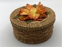 Small basket type trinket holder 5”