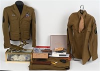 WWII NAMED 9TH AIR FORCE FLIGHT JACKET CATERPILLAR