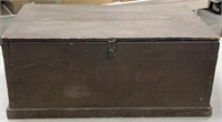 Old Shabby Primitive Wood Trunk