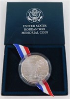 1991 Korean War Uncirculated Commemorative Silver