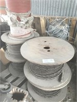 PALLET OF WINCH CABLE & AIR HOSE