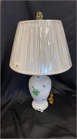 Herend Chinese Bouquet Green, Table Lamp, complete