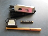 Pioneer:  Seed Bat Ink Pen, Knife, Tape Measure