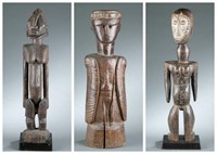 3 Congo and West African style figures. 20th cen.