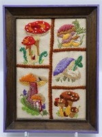 Vintage Mushroom Needlepoint