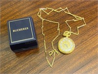 Bucherer Pocket Watch Style Necklace