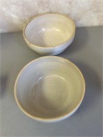 Pair of crack bowls 1 cracked