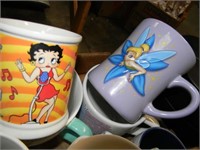 COFFEE CUPS-TINKERBELL, BETTY BOOP AND MORE