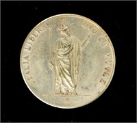 Coin 1848 Italian States 5 Lire Lombardy-Venetia