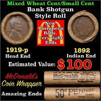 Small Cent Mixed Roll Orig Brandt McDonalds Wrappe