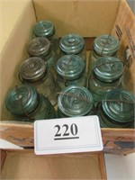 10 2-Quart Lustre Canning Jars w/ Lids