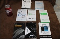 LOT OF SEVEN NEW CELL PHONE GLASS REPLACEMENT