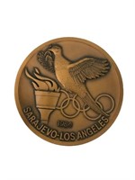 1984 Olympics Commemorative Bronze Medallion