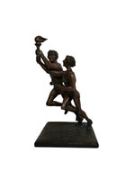 1984 Olympics ?Carry the Flame? Bronze Statuette
