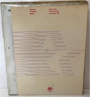 The 1984 Olympics Games Production Notebook