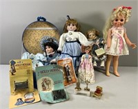 Doll with Case;Porcelain & Plastic Dolls; Furnitur