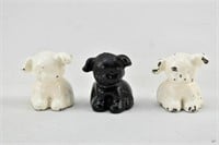 Grp 3 Antique Griswold Pup Style Iron Figures