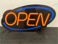 APPROX. 23.5" X 12" "OPEN" SIGN