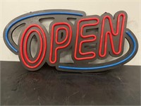 APPROX. 32" X 15" NEON "OPEN" SIGN