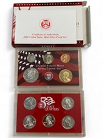 2001 US Mint Silver Proof Set